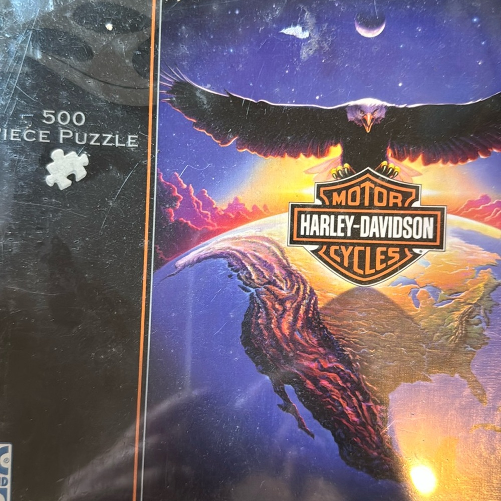 Brand new sealed 500 piece Harley Davidson motorcycle puzzle